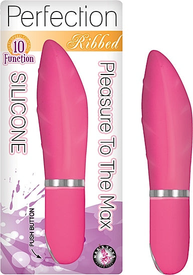 Vibrador Bala Perfection Ribbed Pink - Cake Sex Shop