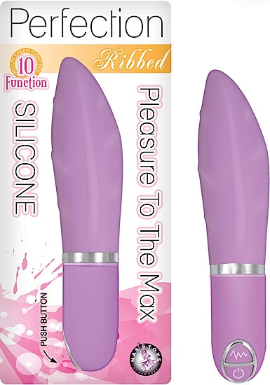 Vibrador Bala Perfection Ribbed Purple - Cake Sex Shop