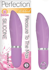 Vibrador Bala Perfection Ribbed Purple - Cake Sex Shop