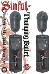 Vibrador Bala Sinful Thumping Bullet Smoke - Cake Sex Shop