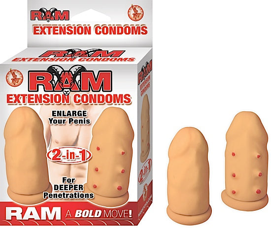 Extensión Ram Extension Condoms Flesh - Cake Sex Shop