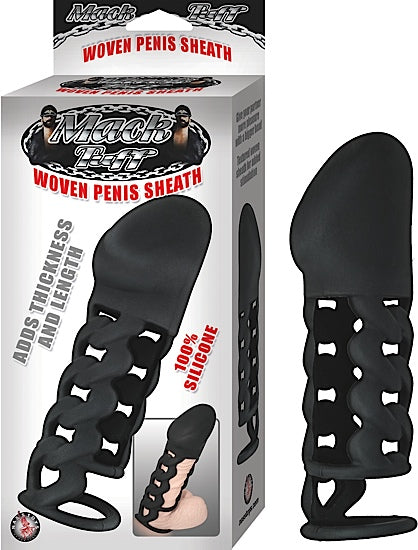 Mack Tuff Woven Penis Sheath - Black - Cake Sex Shop
