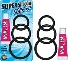 Anillo Super Silicone Cock Kit W/Anal - Cake Sex Shop