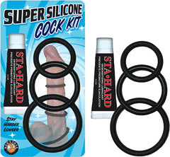 Anillo Super Silicone Cock Kit W/Sta Hard - Cake Sex Shop