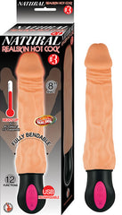 Dildo Natural Realskin Hot Cock #3 Flesh 8" - Cake Sex Shop
