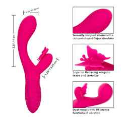 Vibrador Rchargeable Butterfly Kiss Flutter- Pnk - Cake Sex Shop 2