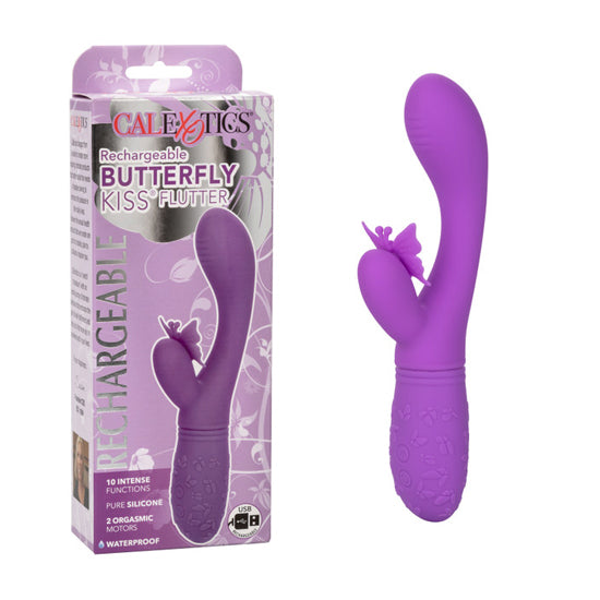 Vibrador Rechargeable Butterfly Kiss Flutter- Purple - Cake Sex Shop