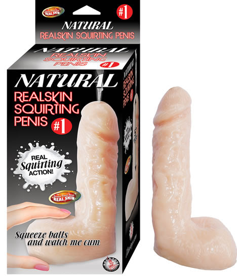 Dildo Natural Realskin Squirting Penis #1 5" - Cake Sex Shop