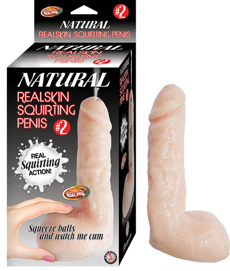 Dildo Natural Realskin Squirting Penis #2 5.5" - Cake Sex Shop