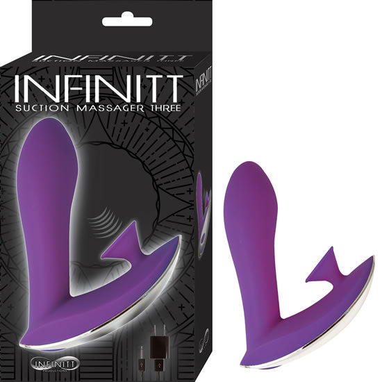 Vibrador Infinitt Suction Massager Three-Purple - Cake Sex Shop