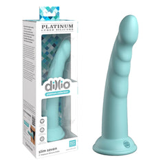 Dildo Dillio Platinum - 18 cm Slim Seven - Teal - Cake Sex Shop