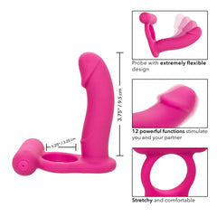 Dildo Anillo Silicone Rechargeable Double Diver 3.75" - Cake Sex Shop 2