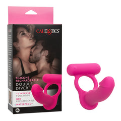 Dildo Anillo Silicone Rechargeable Double Diver 3.75" - Cake Sex Shop