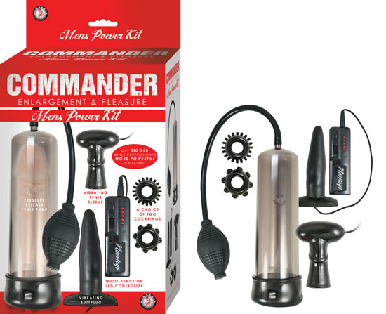 Set Commander Mens Power Kit Black - Cake Sex Shop