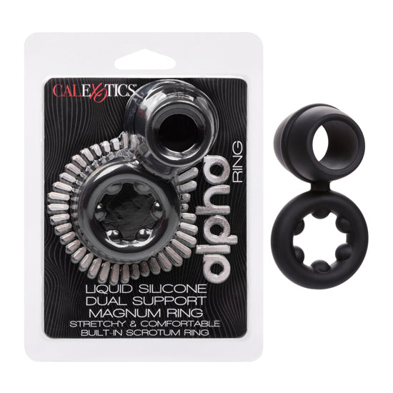 Anillo Alpha Liquid Silicon Dual Magnum Ring - Cake Sex Shop