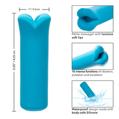 Masturbador Vibrating Kyst Lips - Blue - Cake Sex Shop 2 3