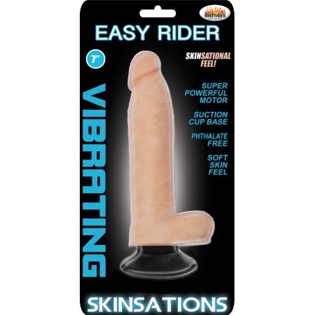 Dildo Easy Rider 7" Vibrating Flesh - Cake Sex Shop