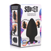 Plug Squeeze-It Small Squeezable Anal Plug - Black - Cake Sex Shop