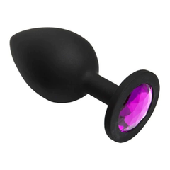 Plug Anal Silicone Crystal - Mediano - Cake Sex Shop