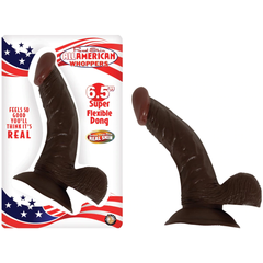 Dildo Real Skin All American Whopper 6.5'' Brown - Cake Sex Shop