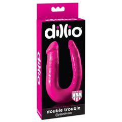 Dillio Double Trouble pink - Cake Sex Shop