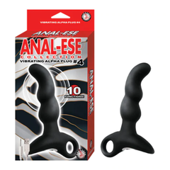 Plug Anal-Ese Collection Vibrating Alpha Plug #4-Black - Cake Sex Shop