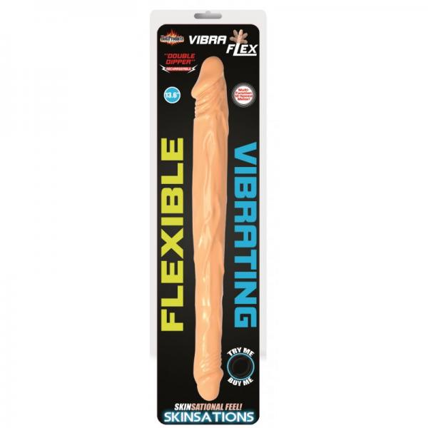 Dildo Doble Skinsations Double Dipper Vibraflex 13.6'' Dildo 12 Functions - Cake Sex Shop