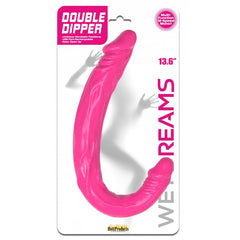 Dildo Double Dipper Vibraflex Pink 13.6'' Dildo 12 Functions - Cake Sex Shop