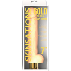 Dildo Gravy Train Skinsations Gold Series 7'' - Cake Sex Shop