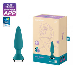 Plug Satisfyer Plug-ilicious 1 - Petrol - Cake Sex Shop 2 3