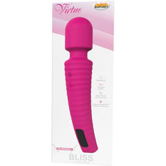 Masajeador Bliss Virtue Super Power Wand 9 Frequencies Magenta - Cake Sex Shop