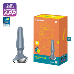Plug Satisfyer Plug-ilicious 2 - Ice Blue - Cake Sex Shop 2