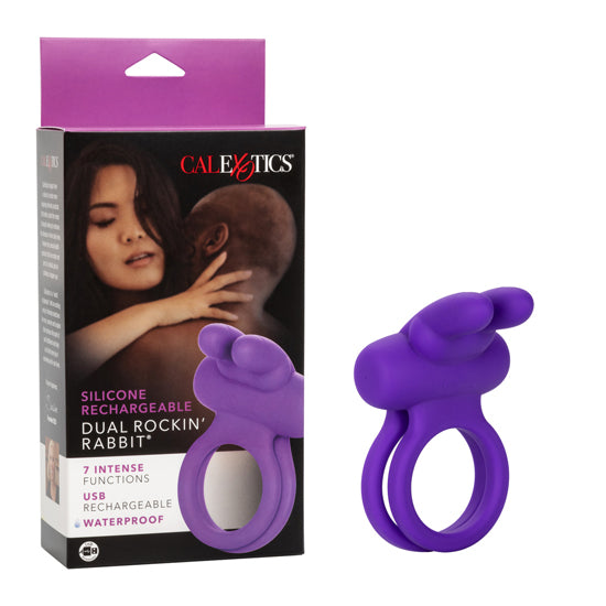 Anillo Silicone Rechargeable Dual Rock Rab Enhancer - Cake Sex Shop