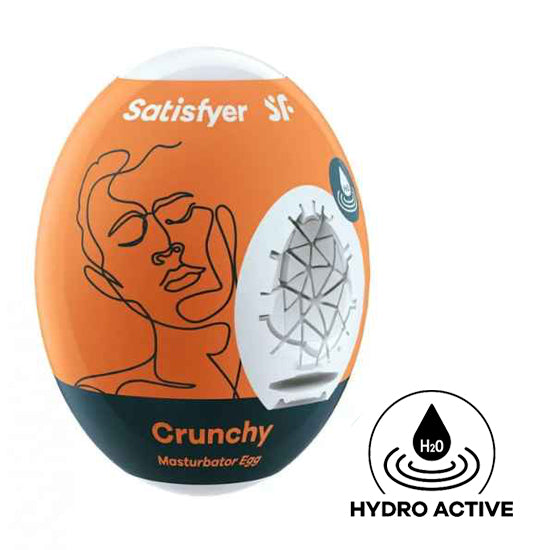 Masturbador Satisfyer Masturbator Egg Single-Crunchy - Cake Sex Shop