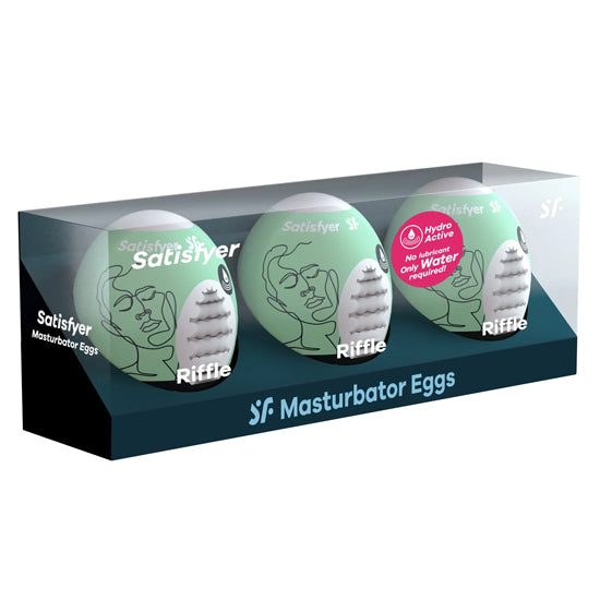Masturbador Satisfyer Masturbator Egg 3 Set-Riffle - Cake Sex Shop