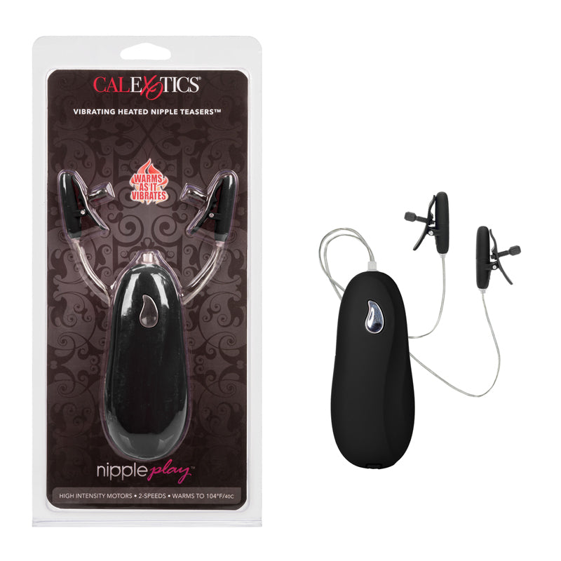 Pezoneras Nipple Advanced Vibrating Heateating Nipple Teaser-Black - Cake Sex Shop