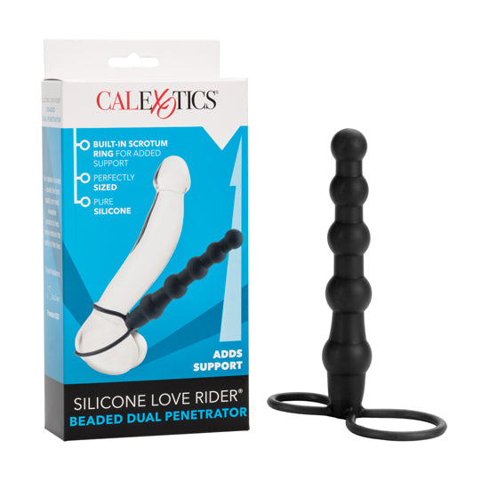 Perlas Silicone Love Rider® Beaded Dual Penetrator - Cake Sex Shop