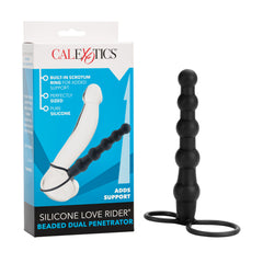 Perlas Silicone Love Rider® Beaded Dual Penetrator - Cake Sex Shop