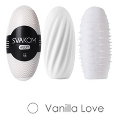 Huevo Masturbador Hedy White Caja con 6 Svakom - Cake Sex Shop