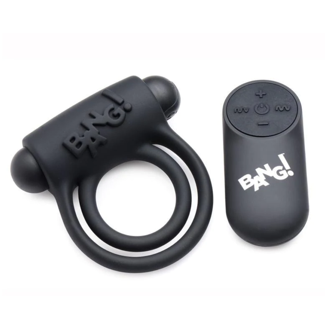 Anillo Bang Silicone Cock Ring and Bullet with Remote - Cake Sex Shop