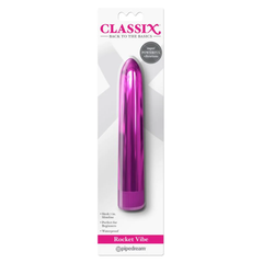 Vibrador Classix Rocket Vibe 7'' Metallic Vibe Pink - Cake Sex Shop