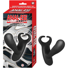 Masajeador de Próstata Anal Ese Collection Remote Control Heat-Up P-Spot & Testicle Stimulator Black - Cake Sex Shop