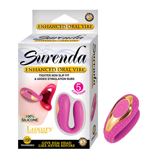 Vibrador Oral Surenda Enhanced Oral Vibe-Pink - Cake Sex Shop