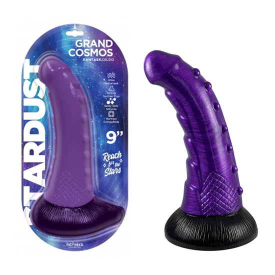 Dildo Stardust - Grand Cosmos - Silicone Dildo Purple 9" - Cake Sex Shop