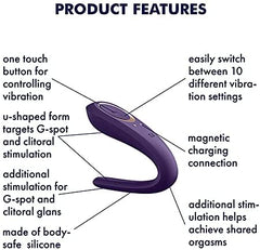 Vibrador Satisfyer Double Classic - Cake Sex Shop 2 3 4