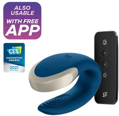 Vibrador Double Love Satisfyer - Blue - Cake Sex Shop