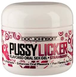 Lubricante Pussy Licker Strawberry 2 oz - Cake Sex Shop