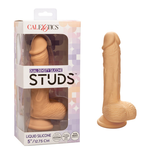Dildo Dual Density Silicone Stud - 13 cm-Ivory - Cake Sex Shop