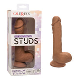 Dildo Dual Density Silicone Stud 5"- Brown - Cake Sex Shop