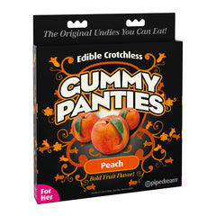 Tanga Pipedream Edible Crotchless Gummy Panties - Peach - Cake Sex Shop